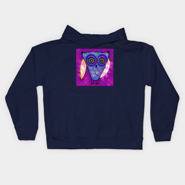 Owl Kids Hoodie by VizirArt